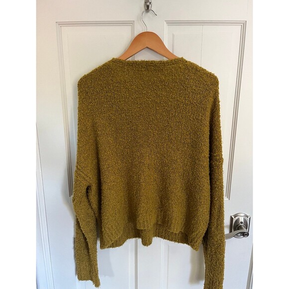Free People Finders Keepers V Neck Sweater in Athens Moss Size Small - Picture 9 of 12